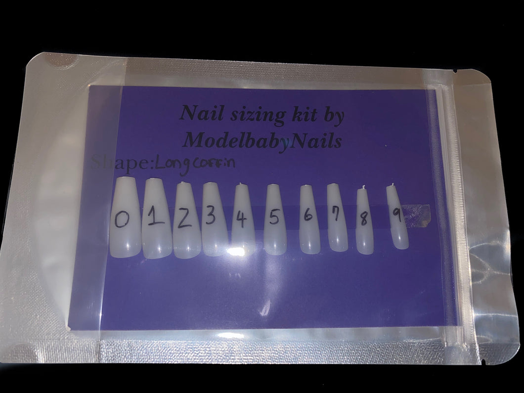 Nail Sizing Kit (LONG COFFIN)